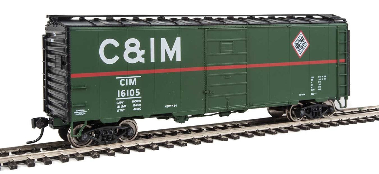 Walthers Mainline 1421 HO 40ft PS-1 Boxcar - Ready to Run - Chicago & Illinois Midland #16105 - Hobbytech Toys