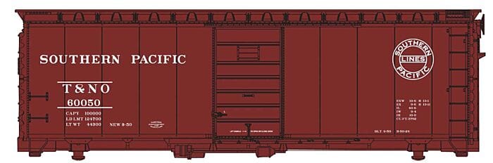 Walthers Mainline 1433 HO 40ft PS-1 Boxcar - Ready to Run - Southern Pacific(TM) w/Texas & New Orleans(TM) reporting marks #60050 - Hobbytech Toys