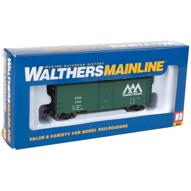 Walthers Mainline 1436 HO 40ft PS-1 Boxcar - Ready to Run - Vermont Railway #176 - Hobbytech Toys