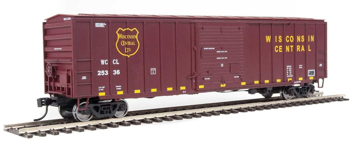 Walthers Mainline 1845 HO 50ft ACF Exterior Post Boxcar - Ready to Run - Wisconsin Central #25336 - Hobbytech Toys