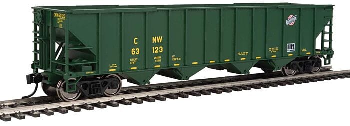 Walthers Mainline 1980 HO 50ft 100-Ton 4-Bay Hopper - Ready to Run - Chicago & North Western(TM) #63123 - Hobbytech Toys