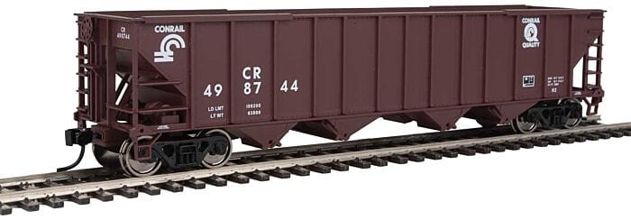 Walthers Mainline 1983 HO 50ft 100-Ton 4-Bay Hopper - Ready to Run - Conrail #498744 - Hobbytech Toys