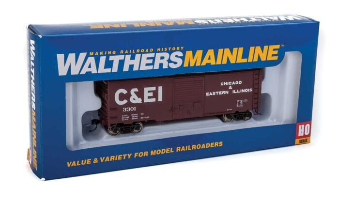 Walthers Mainline 2251 HO 40ft ACF Welded Boxcar w/8ft Youngstown Door - Ready to Run - Chicago & Eastern Illinois #3301 - Hobbytech Toys