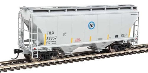 Walthers Mainline 7549 HO 7549 39ft Trinity 3281 2-Bay Covered Hopper, Trinity Industries Leasing #33357 - Hobbytech Toys