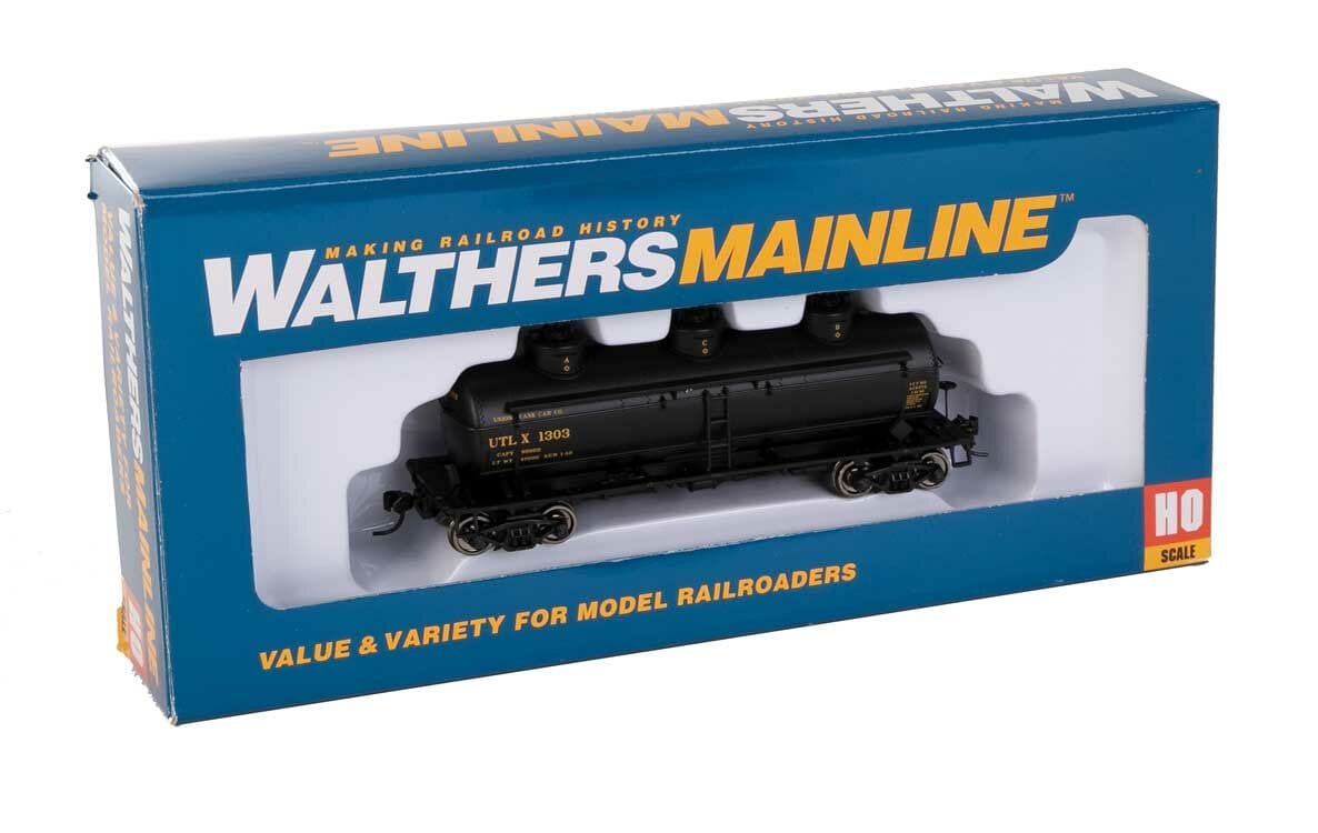 Walthers Mainline HO 36ft 3-Dome Tank Car - Ready to Run - UTLX #1303 - Hobbytech Toys