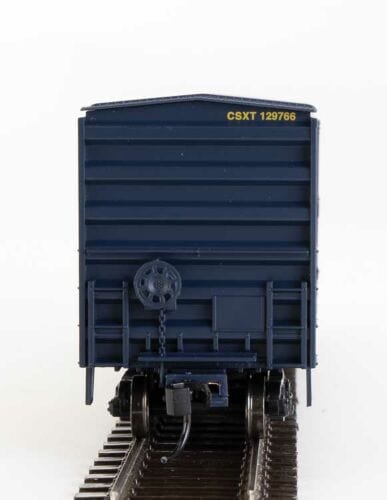 Walthers Mainline HO 50ft ACF Exterior Post Boxcar - Ready to Run - CSX Transportation #129766 (blue, yellow) - Hobbytech Toys