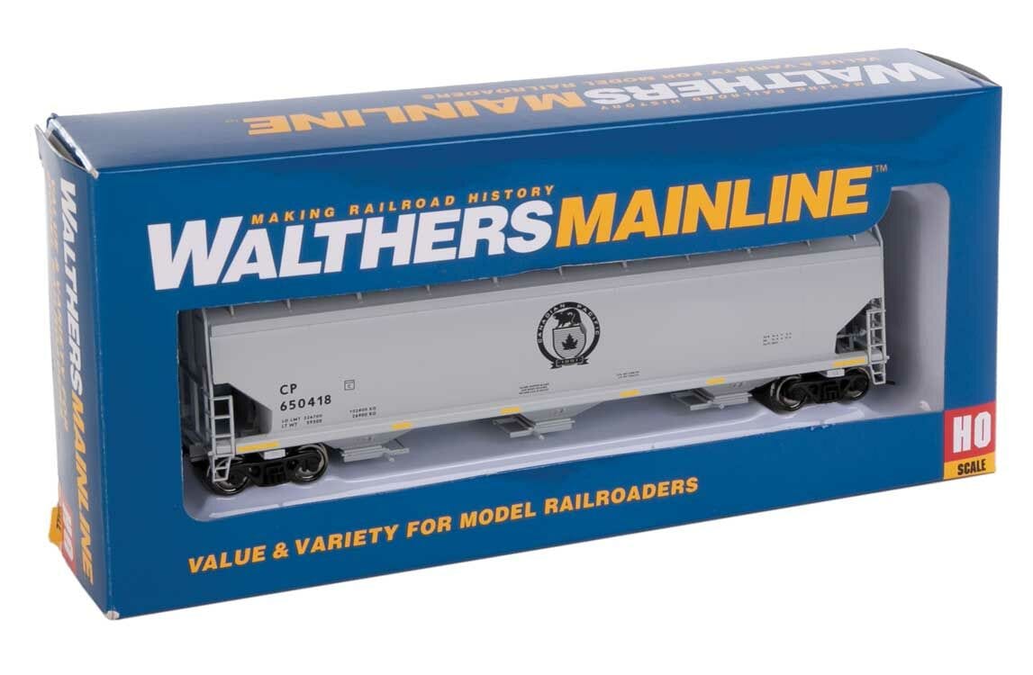 Walthers Mainline HO 60ft NSC 5150 3-Bay Covered Hopper - Ready to Run - Canadian Pacific #650418 - Hobbytech Toys