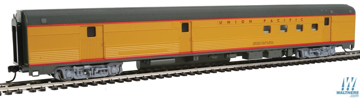 Walthers Mainline HO 85ft Budd Baggage-Railway Post Office - Ready To Run - Union Pacific(R) (Armour Yellow, gray) Walthers Mainline TRAINS - HO/OO SCALE
