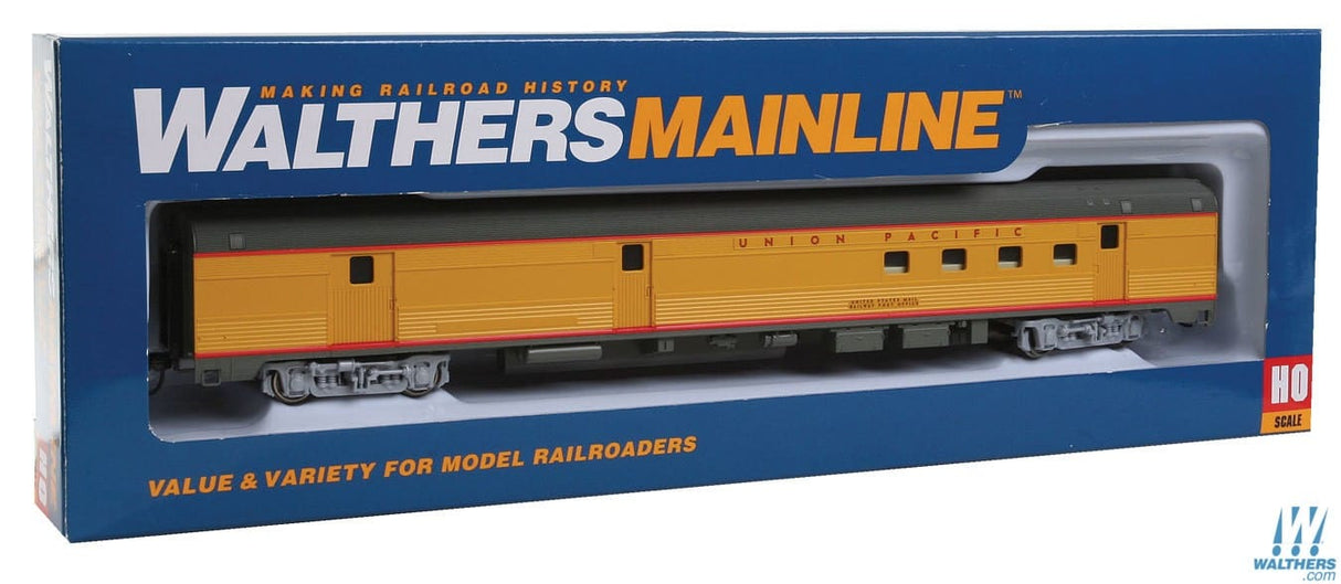 Walthers Mainline HO 85ft Budd Baggage-Railway Post Office - Ready To Run - Union Pacific(R) (Armour Yellow, gray) Walthers Mainline TRAINS - HO/OO SCALE
