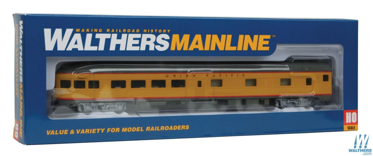 Walthers Mainline HO 85ft Budd Observation - Ready To Run - Union Pacific(R) (Armour Yellow, gray) Walthers Mainline TRAINS - HO/OO SCALE