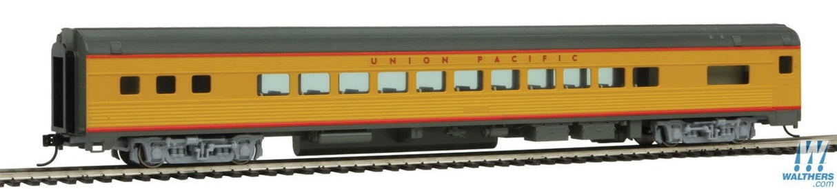Walthers Mainline HO 85ft Budd Small-Window Coach - Ready to Run - Union Pacific(R) (Armour Yellow, gray) Walthers Mainline TRAINS - HO/OO SCALE