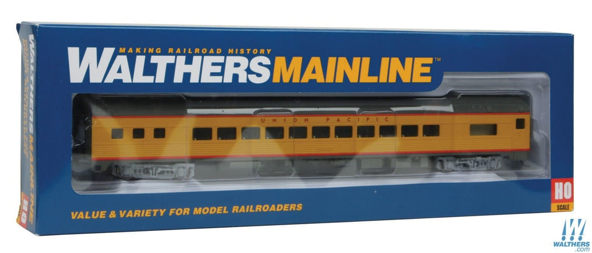 Walthers Mainline HO 85ft Budd Small-Window Coach - Ready to Run - Union Pacific(R) (Armour Yellow, gray) Walthers Mainline TRAINS - HO/OO SCALE