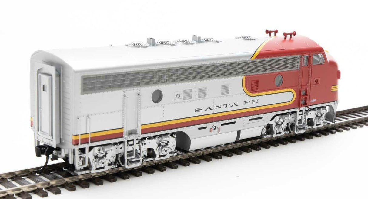 Walthers Mainline HO EMD F7 A-B Set - ESU Sound and DCC - Santa Fe #325L, 325A (Passenger Warbonnet; silver, red, black) - Hobbytech Toys