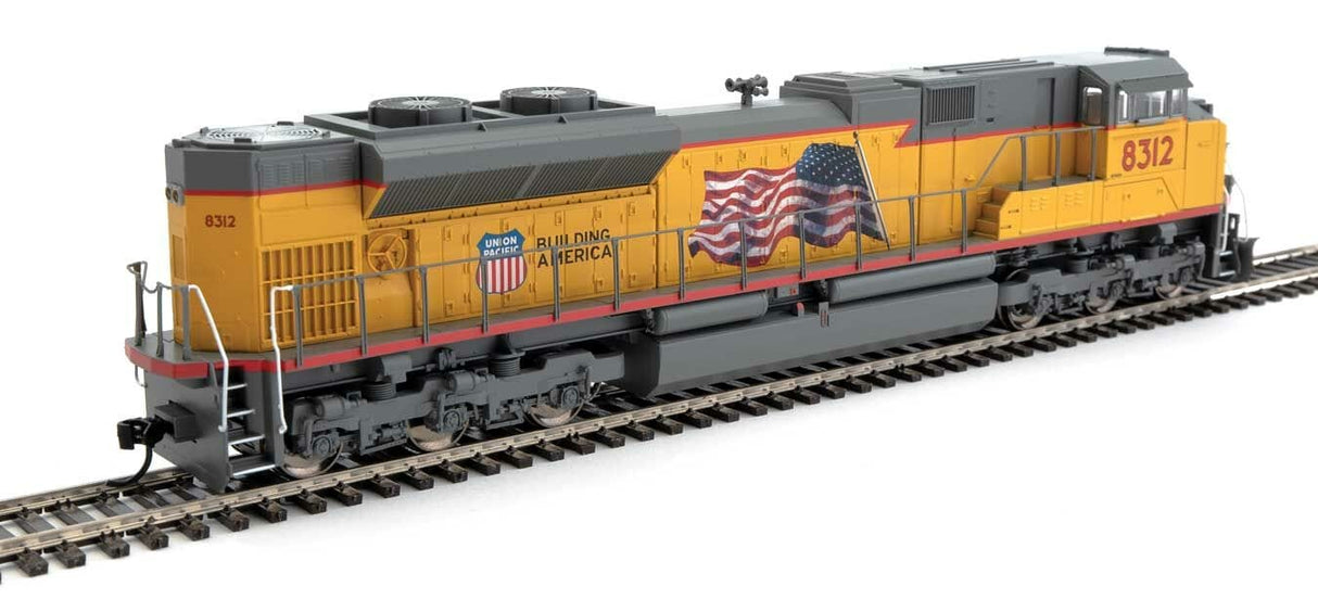 Walthers Mainline HO EMD SD70ACe - ESU(R) Sound & DCC - Union Pacific(R) #8312 (Armour Yellow, gray; Red Sill, U.S. Flag, High Headlig - Hobbytech Toys