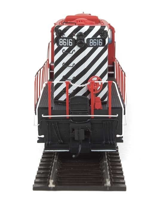 Walthers Proto 42702 HO EMD GP9 Phase II - LokSound 5 Sound and DCC - Canadian Pacific CPR #8616 (Action Red, white, black; Multimark Logo) - Hobbytech Toys