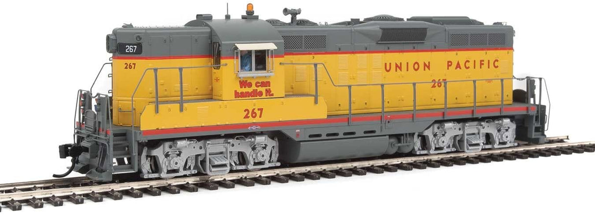 Walthers Proto 42711 HO EMD GP9 Phase II - LokSound 5 Sound and DCC - Union Pacific(R) #267 (Armour Yellow, gray, red) - Hobbytech Toys