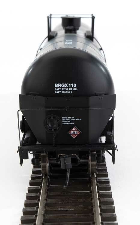 Walthers Proto HO 55ft Trinity Modified 30,145-Gallon Tank Car - Ready to Run - Bridger Rail Shipping BRGX #110 - Hobbytech Toys
