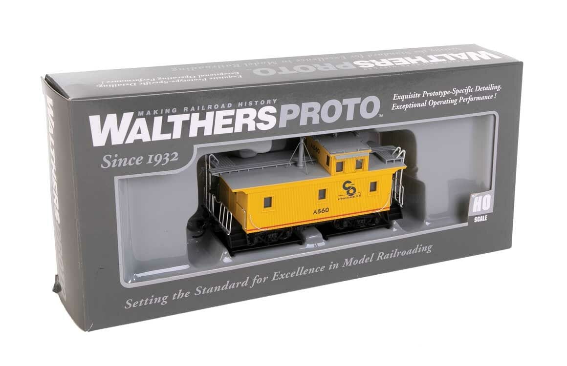 Walthers Proto HO DM&IR Class G2 Wood Caboose - Ready to Run - Chesapeake & Ohio #A560 - Hobbytech Toys
