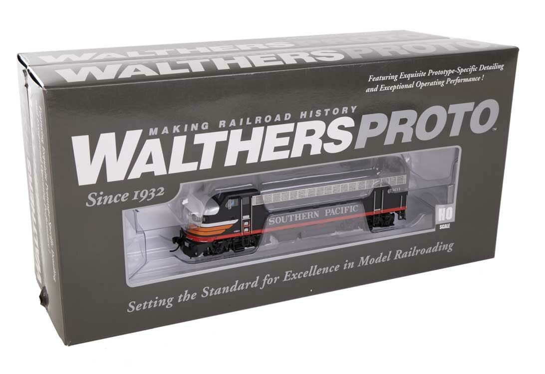 Walthers Proto HO EMD F7A-B Set - LokSound 5 Sound & DCC - Southern Pacific(TM) #6301, 8301 (Black Widow) - Hobbytech Toys