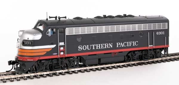 Walthers Proto HO EMD F7A-B Set - LokSound 5 Sound & DCC - Southern Pacific(TM) #6301, 8301 (Black Widow) - Hobbytech Toys
