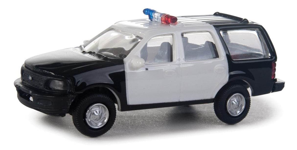 Walthers Scenemaster 12041 HO Ford(R) Expedition Special Service Vehicle (SSV) - Police, Sheriff & Highway Patrol decals (black, white doors, nonworking ligh - Hobbytech Toys