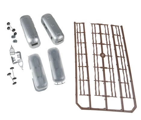 Walthers Scenemaster 2902 HO Camp Site with Two Trailers - Kit - Two Camping Trailers, Signs & Accessories - Hobbytech Toys