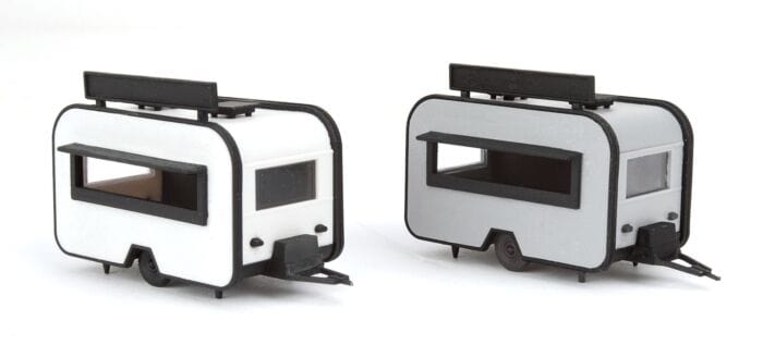 Walthers Scenemaster 2904 HO BBQ and Taco Food Trailers - Kit - Hobbytech Toys