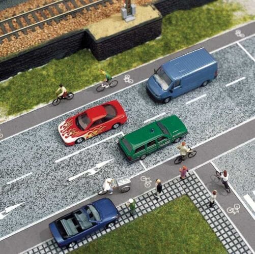 Walthers SceneMaster 949-1256 HO Flexible Self-Adhesive Paved Cycle Path 1m x 14.5mm Walthers SceneMaster TRAINS - HO/OO SCALE