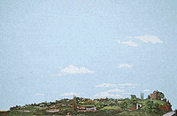 Walthers SceneMaster HO Background Scene 24 x 36in 60 x 90cm - Instant Horizons(TM) - Country to City Walthers SceneMaster TRAINS - HO/OO SCALE