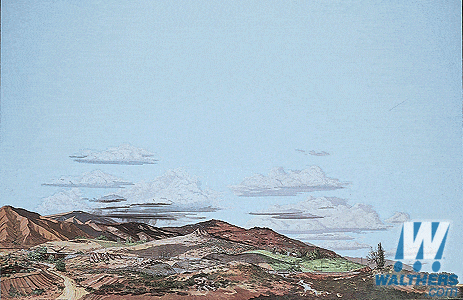Walthers SceneMaster HO Background Scene 24 x 36in 60 x 90cm - Instant Horizons(TM) - Desert to Country Walthers SceneMaster TRAINS - HO/OO SCALE
