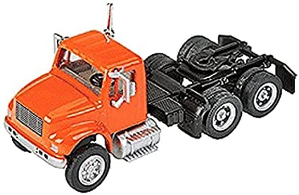 Walthers SceneMaster HO International(R) 4900 Dual-Axle Semi Tractor Only - Assembled - Orange Walthers SceneMaster TRAINS - HO/OO SCALE