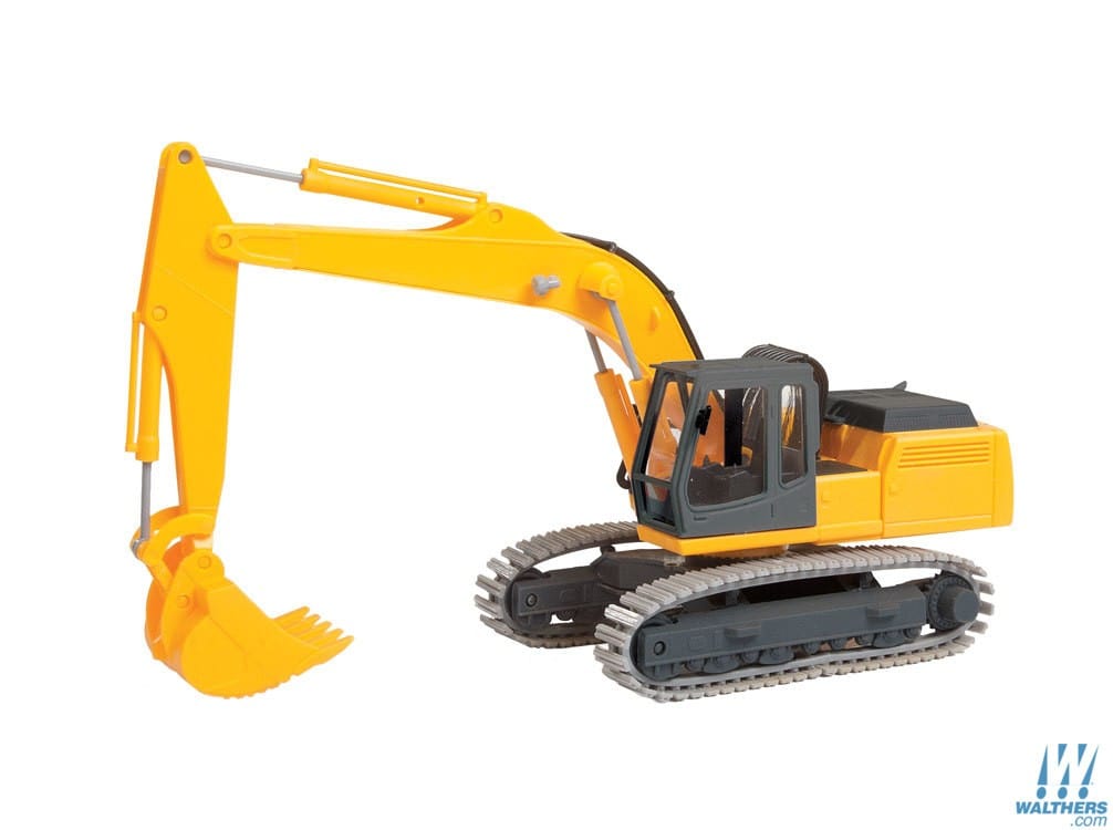 Walthers SceneMaster HO Tracked Excavator - Kit Walthers SceneMaster TRAINS - HO/OO SCALE