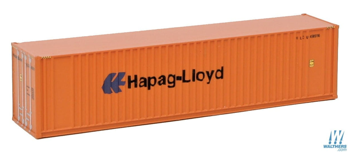 Walthers SceneMaster N 40ft Hi Cube Ribbed Side Container - Assembled - Hapag-Lloyd Walthers SceneMaster TRAINS - N SCALE