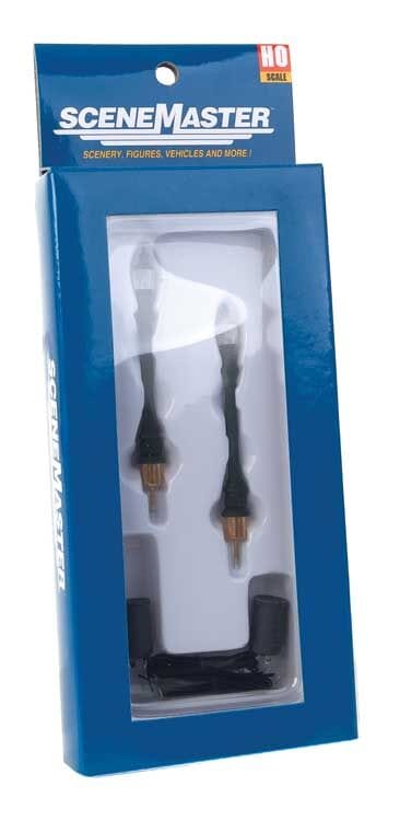 Walthers Scenemasters HO Cast Iron Column Street Light (2pcs) Walthers SceneMaster TRAINS - HO/OO SCALE