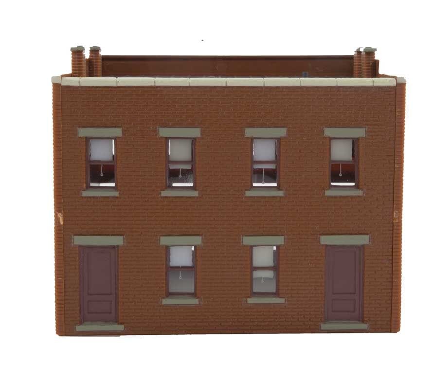 Walthers Trainline 806 HO Gemini Building - Assembled - 4-1/4 x 3-5/8 x 3-3/8 10.7 x 9.2 x 8.5cm - Hobbytech Toys