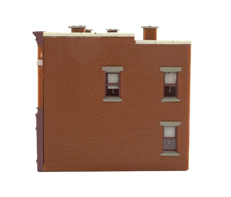 Walthers Trainline 806 HO Gemini Building - Assembled - 4-1/4 x 3-5/8 x 3-3/8 10.7 x 9.2 x 8.5cm - Hobbytech Toys