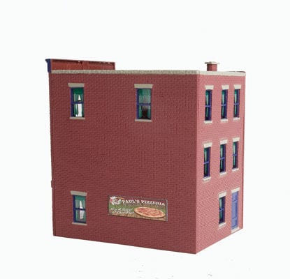 Walthers Trainline 813 HO Paulfts Pizzeria - Assembled - 3 x 4 x 4-3/8 7.6 x 10.1 x 11.1cm - Hobbytech Toys