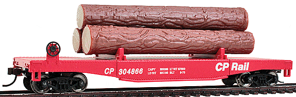 Walthers Trainline 931-1771 HO Log Dump Car with 3 Logs Canadian Pacific 304866 Walthers Trainline TRAINS - HO/OO SCALE