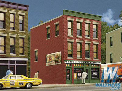 Walthers Trainline HO 10th World Comics - Assembled - 3 x 4 x 4-3/8in 7.6 x 10.1 x 11.1cm Walthers Trainline TRAINS - HO/OO SCALE