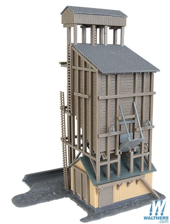 Walthers Trainline HO Coaling Tower - Kit - 6 x 6 x 8-1/2in 15.3 x 15.3 x 21.5cm Walthers Trainline TRAINS - HO/OO SCALE