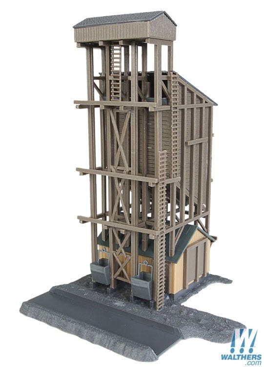 Walthers Trainline HO Coaling Tower - Kit - 6 x 6 x 8-1/2in 15.3 x 15.3 x 21.5cm Walthers Trainline TRAINS - HO/OO SCALE