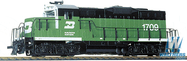 Walthers Trainline HO EMD GP9M - Standard DC - Burlington Northern #1709 (green, white) Walthers Trainline TRAINS - HO/OO SCALE