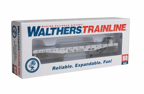 Walthers Trainline HO Flatcar - Ready to Run - Denver & Rio Grande Western(TM) - Hobbytech Toys