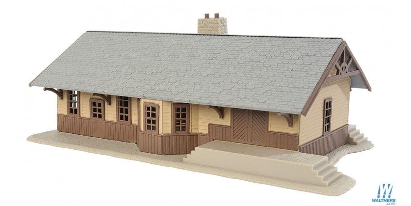 Walthers Trainline HO Iron Ridge Station - Kit - 8-1/4 x 4-3/4 x 2-3/4in 20.9 x 12 x 6.9cm Walthers Trainline TRAINS - HO/OO SCALE