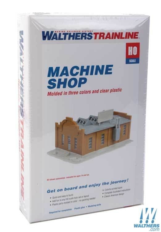 Walthers Trainline HO Machine Shop Kit - 6-13/16 x 4-3/8 x 3-5/16in 17.3 x 11.1 x 16cm Walthers Trainline TRAINS - HO/OO SCALE