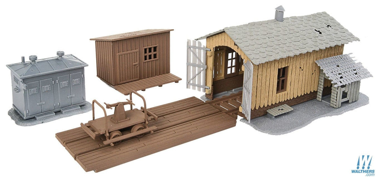 Walthers Trainline HO Trackside Tool Buildings - Kit Walthers Trainline TRAINS - HO/OO SCALE
