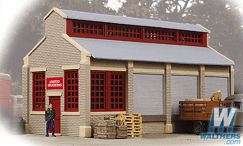 Walthers Trainline HO United Trucking - Assembled - 2-5/8 x 6 x 3-3/8in 6.6 x 15.2 x 8.5cm Walthers Trainline TRAINS - HO/OO SCALE