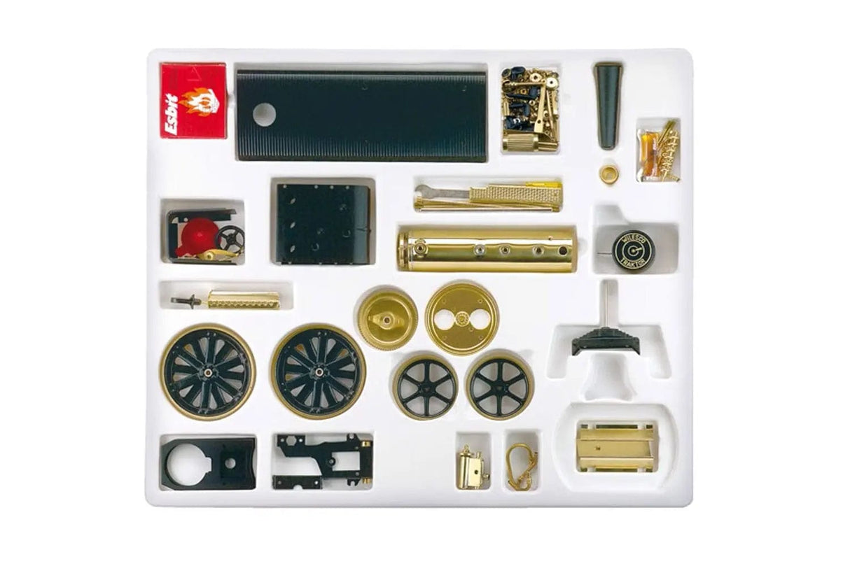 Wilesco D416 Steam Traction Engine Kit Black/Brass Wilesco STEAM ENGINES