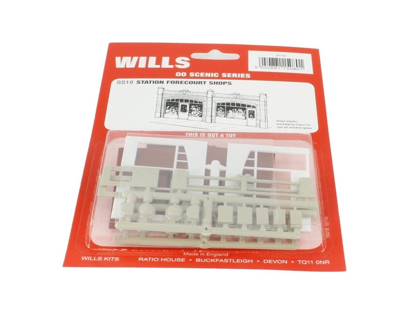 Wills SS18 HO/OO Station Forecourt Shops Wills TRAINS - HO/OO SCALE