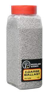 Woodland Scenics B1395 Coarse Ballast Shaker Gray Blend/50 cu. in. Woodland Scenics TRAINS - SCENERY